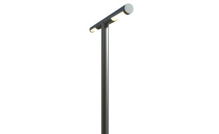 Round LED pole 3 ft. Zagreb OD 4 (Aluminum+powder coating) Two sides 60W 8100Lm
